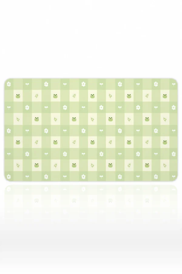 Froggy Gingham 60x40 Gaming Mousepad Froggy Gingham Dizüstü Gaming Mousepad