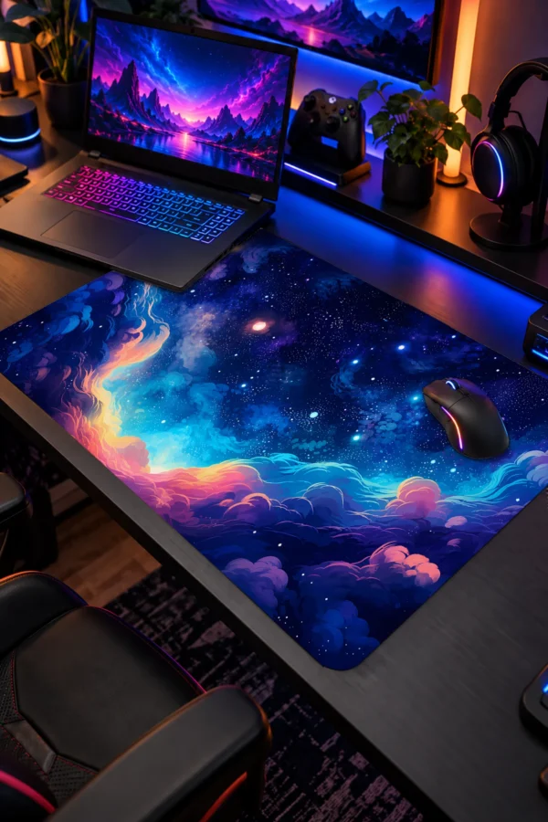 Cosmic Ember Clouds 60x40 Gaming Mousepad Cosmic Ember Clouds Dizüstü Gaming Mousepad