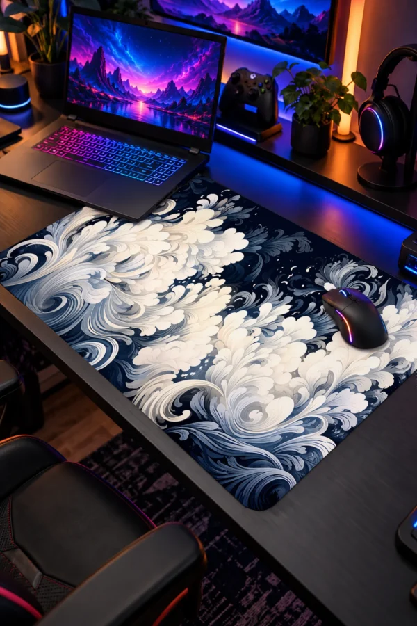 Ivory Baroque Tide 60x40 Gaming Mousepad Ivory Baroque Tide Dizüstü Gaming Mousepad