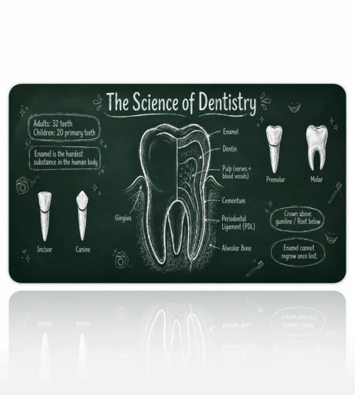 Chalkboard Molar 60x40 Gaming Mousepad Chalkboard Molar Dizüstü Gaming Mousepad