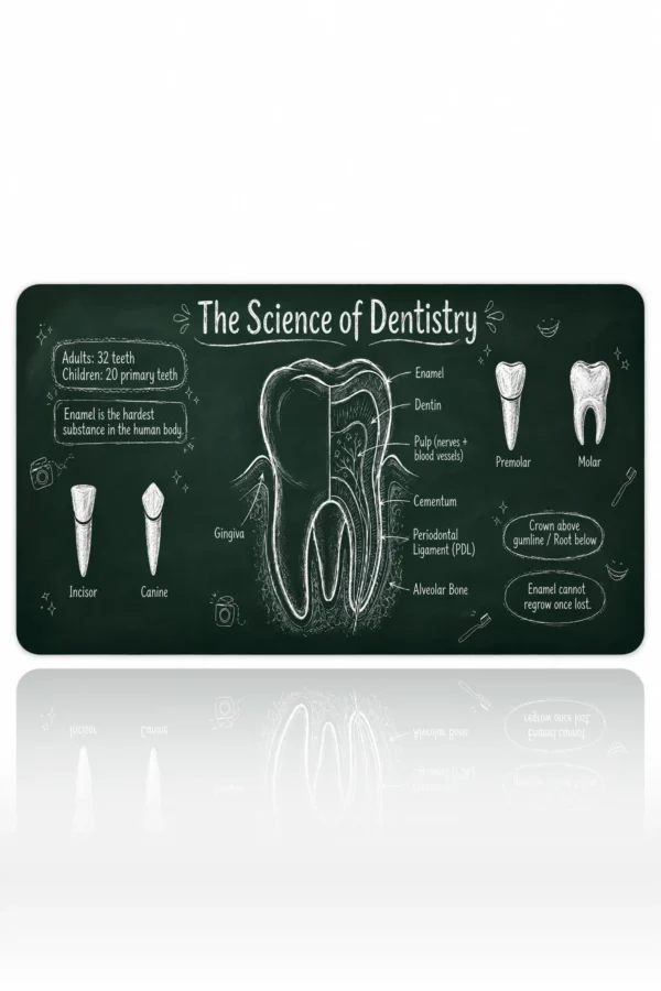 Chalkboard Molar 60x40 Gaming Mousepad Chalkboard Molar Dizüstü Gaming Mousepad