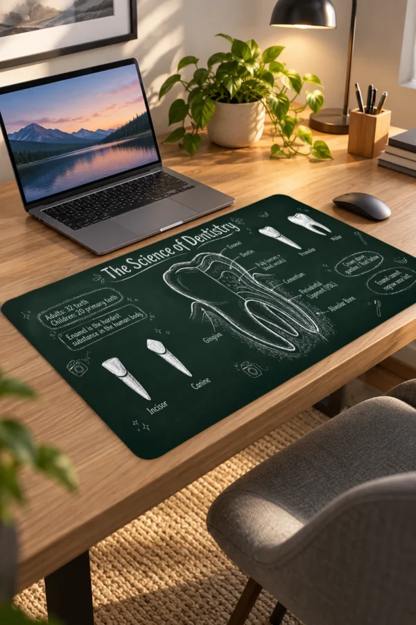 Chalkboard Molar 60x40 Gaming Mousepad Chalkboard Molar Dizüstü Gaming Mousepad