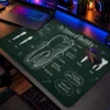 Chalkboard Molar 60x40 Gaming Mousepad Chalkboard Molar Dizüstü Gaming Mousepad
