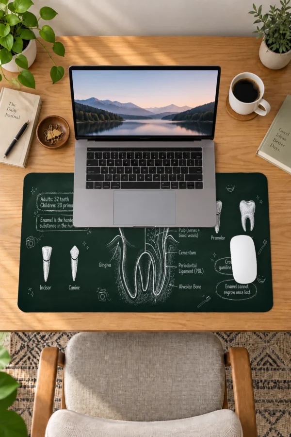 Chalkboard Molar 60x40 Gaming Mousepad Chalkboard Molar Dizüstü Gaming Mousepad