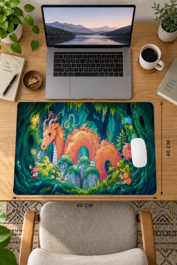 Mossy Wyrmling 60x40 Gaming Mousepad Mossy Wyrmling Dizüstü Gaming Mousepad