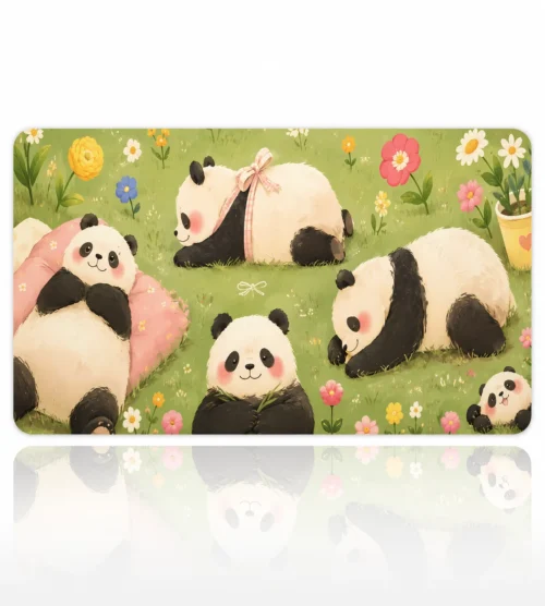 Panda Nap Meadow 60x40 Gaming Mousepad Panda Nap Meadow Dizüstü Gaming Mousepad