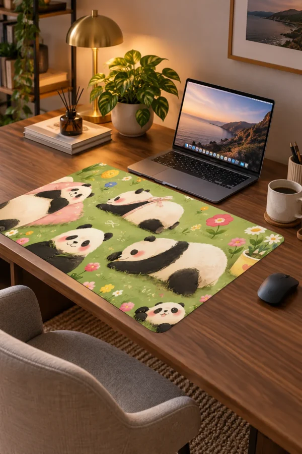 Panda Nap Meadow Dizüstü Gaming Mousepad