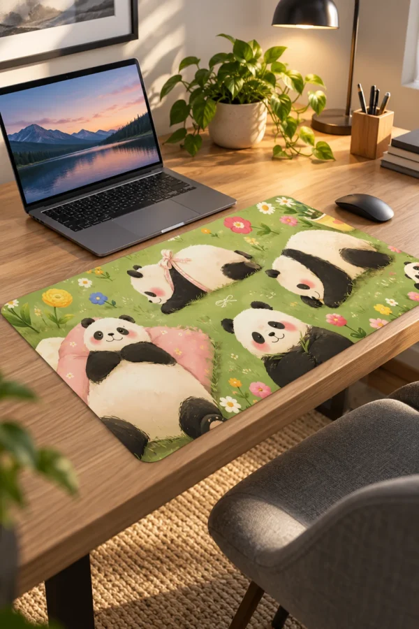 Panda Nap Meadow Dizüstü Gaming Mousepad