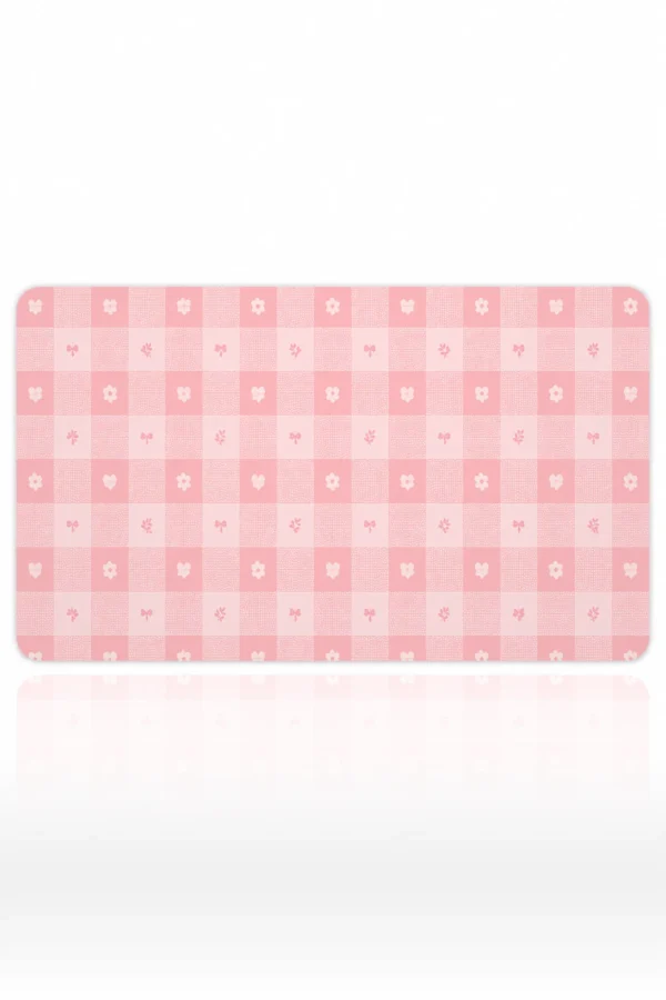 Blush Picnic Plaid 60x40 Gaming Mousepad Blush Picnic Plaid Dizüstü Gaming Mousepad