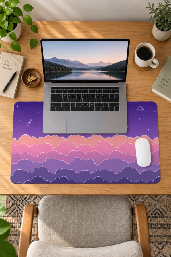 Lilac Dreamscape Dizüstü Gaming Mousepad