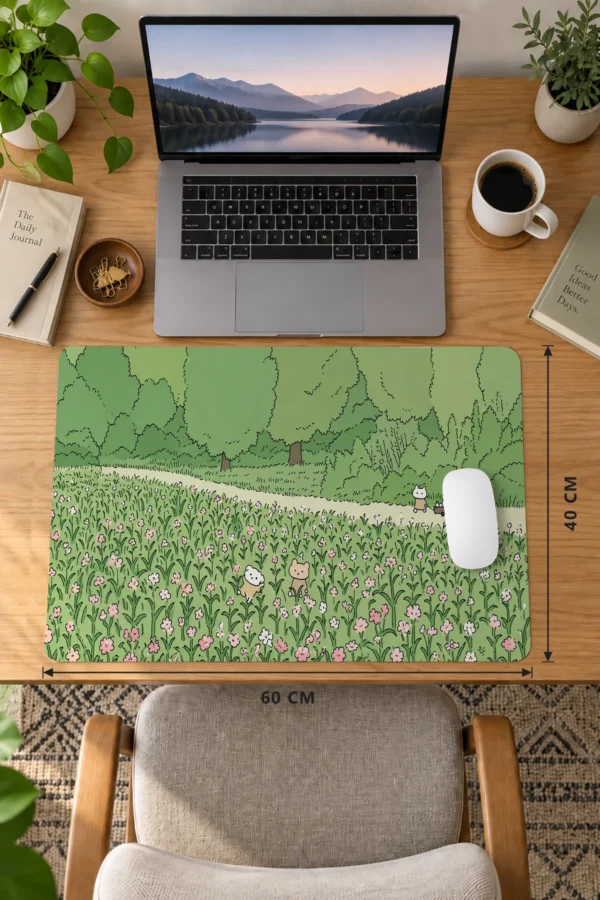 Meadow Whiskers 60x40 Gaming Mousepad Meadow Whiskers Dizüstü Gaming Mousepad