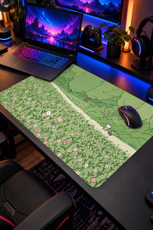 Meadow Whiskers 60x40 Gaming Mousepad Meadow Whiskers Dizüstü Gaming Mousepad
