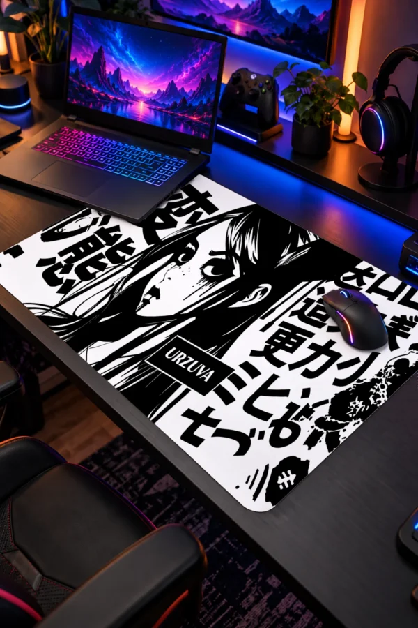 Monochrome Doll 60x40 Gaming Mousepad Monochrome Doll Dizüstü Gaming Mousepad