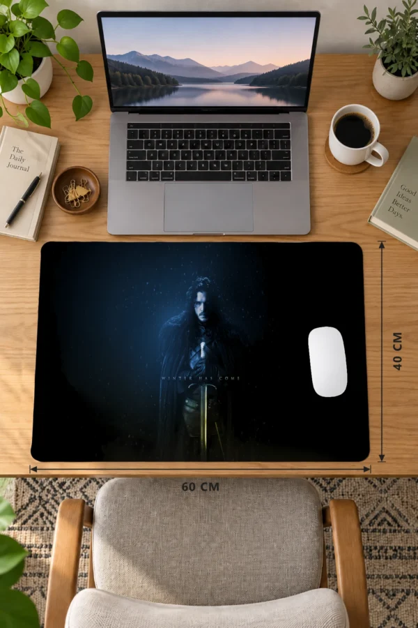 Frostbound Vigil 60x40 Gaming Mousepad Frostbound Vigil Dizüstü Gaming Mousepad