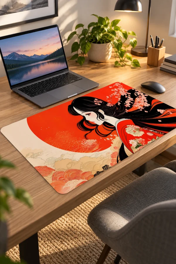 Silence Crimson Sun Dizüstü Gaming Mousepad