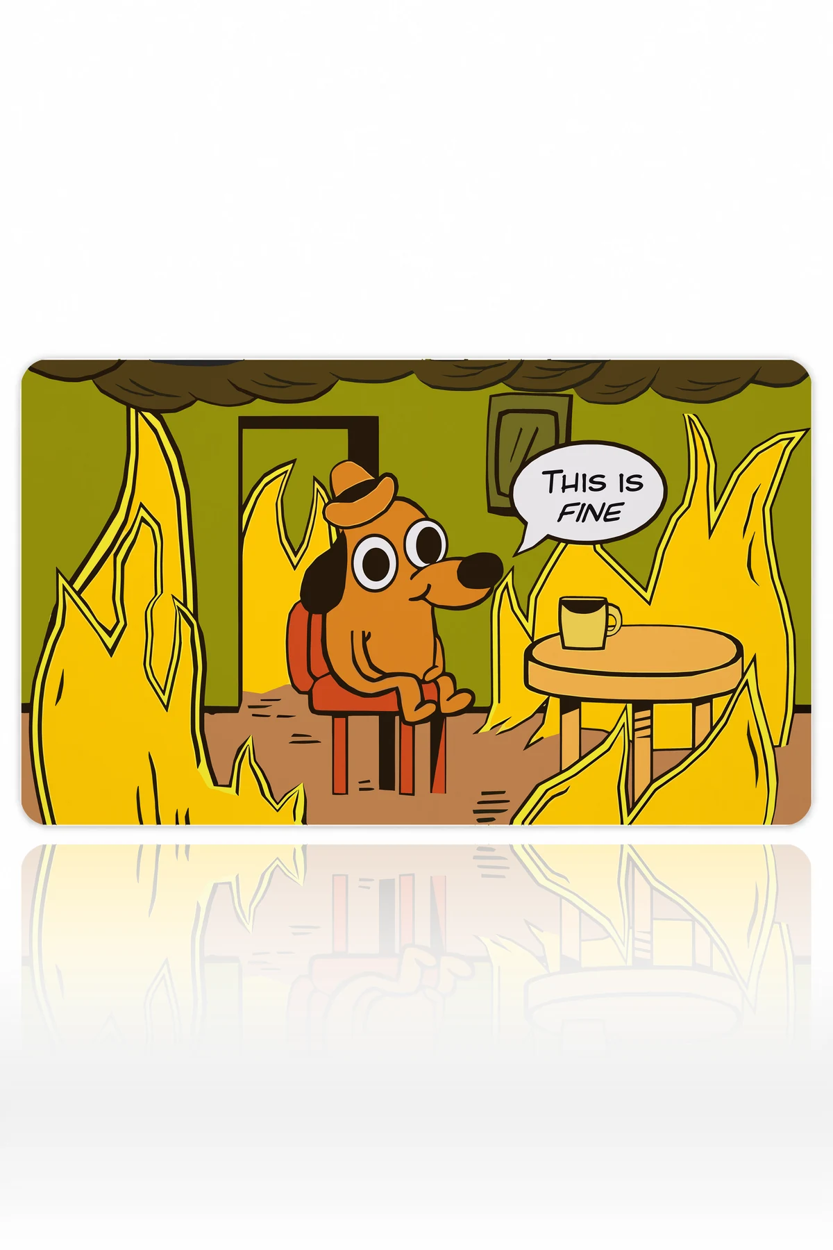 This is Fine 60x40 Gaming Mousepad This Is Fine Dizüstü Gaming Mousepad