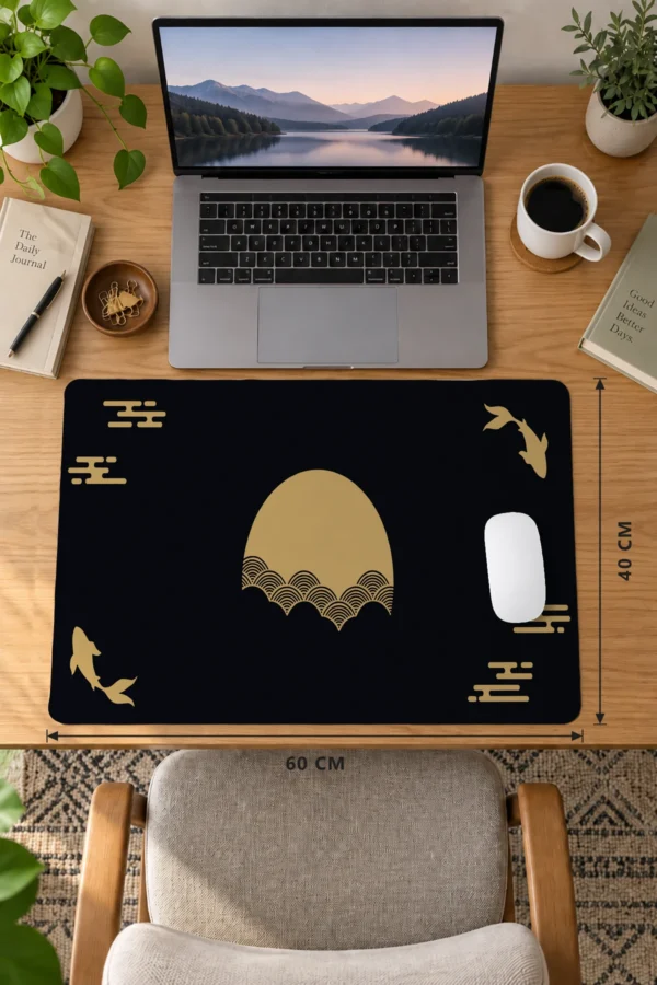 Golden Stillness Dizüstü Gaming Mousepad