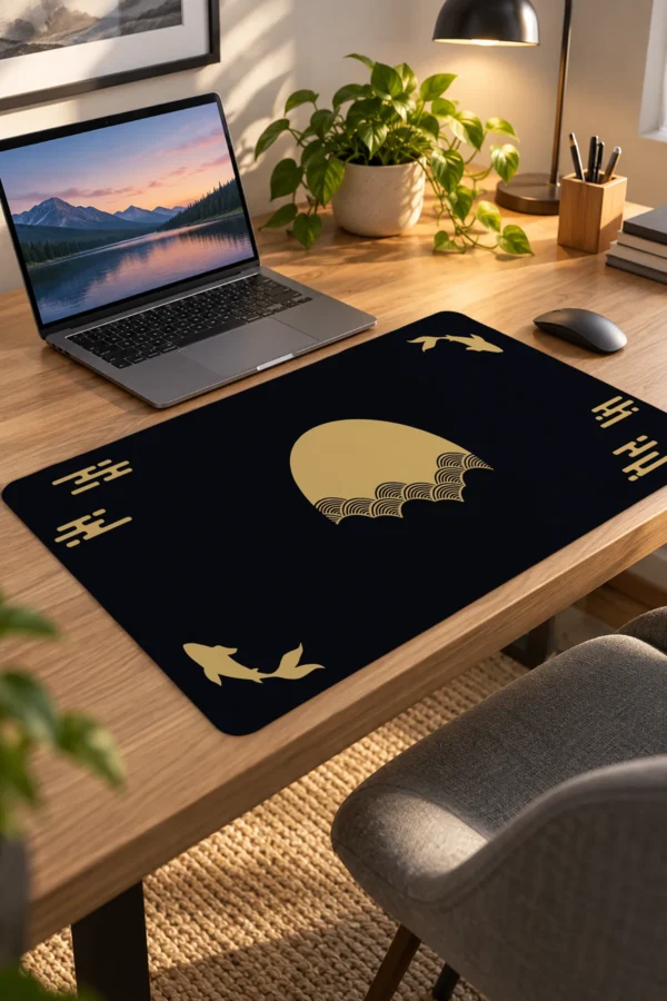 Golden Stillness Dizüstü Gaming Mousepad