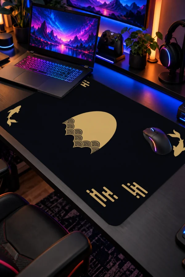 Golden Stillness Dizüstü Gaming Mousepad