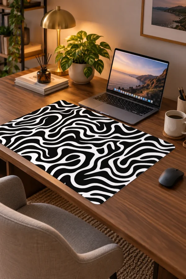 Zebra Drift 60x40 Gaming Mousepad Zebra Desen Dizüstü Gaming Mousepad