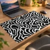 Zebra Drift 60x40 Gaming Mousepad Zebra Desen Dizüstü Gaming Mousepad