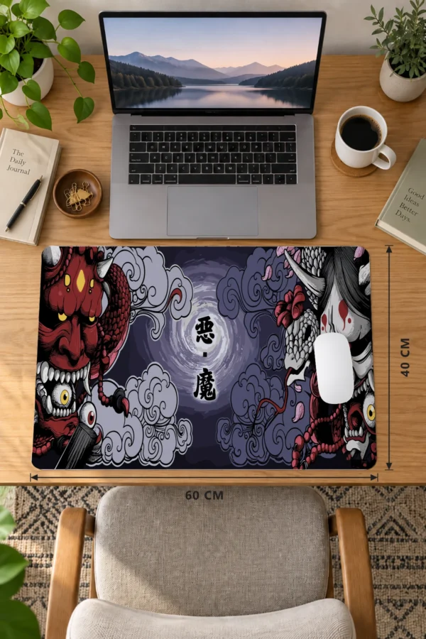 Crimson vs Ivory 60x40 Gaming Mousepad Crimson Vs Ivory Dizüstü Gaming Mousepad
