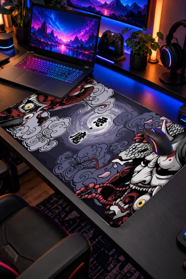 Crimson vs Ivory 60x40 Gaming Mousepad Crimson Vs Ivory Dizüstü Gaming Mousepad
