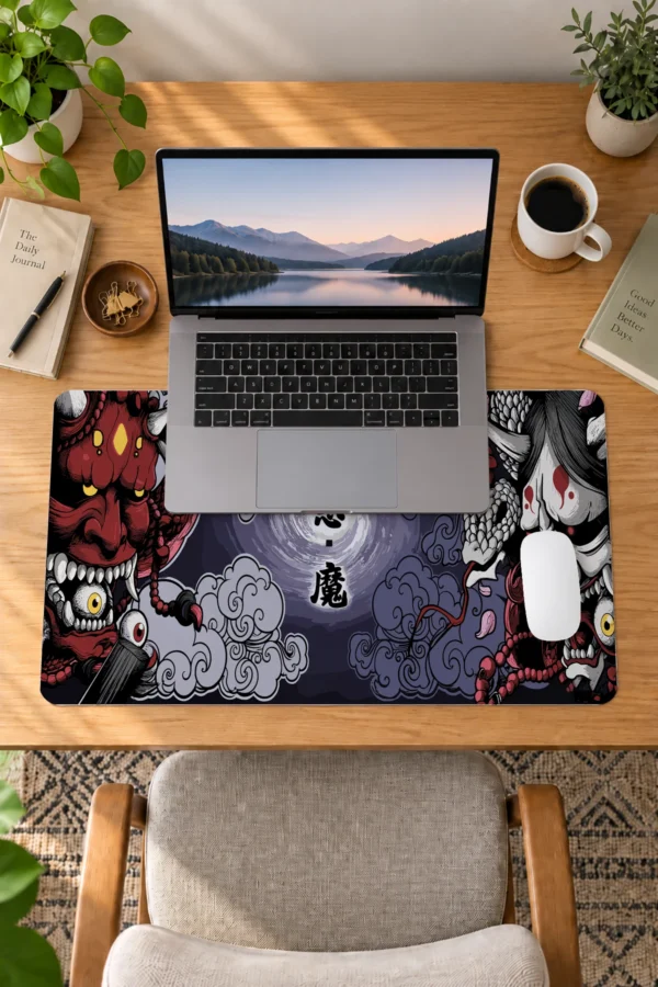 Crimson vs Ivory 60x40 Gaming Mousepad Crimson Vs Ivory Dizüstü Gaming Mousepad
