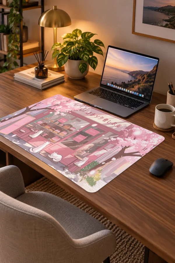 Sakura Cafe 60x40 Gaming Mousepad Sakura Cafe Dizüstü Gaming Mousepad