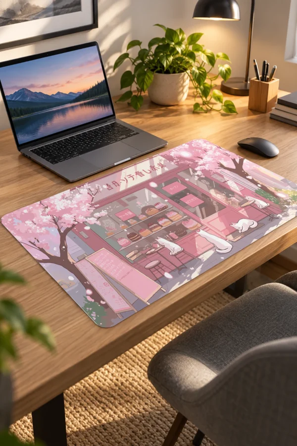 Sakura Cafe 60x40 Gaming Mousepad Sakura Cafe Dizüstü Gaming Mousepad