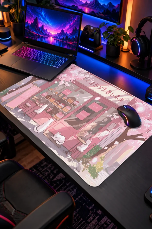 Sakura Cafe 60x40 Gaming Mousepad Sakura Cafe Dizüstü Gaming Mousepad