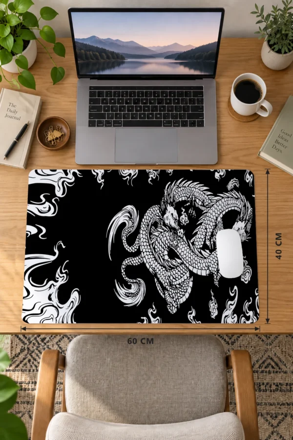 Yin Dragon 60x40 Gaming Mousepad Yin Dragon Dizüstü Gaming Mousepad