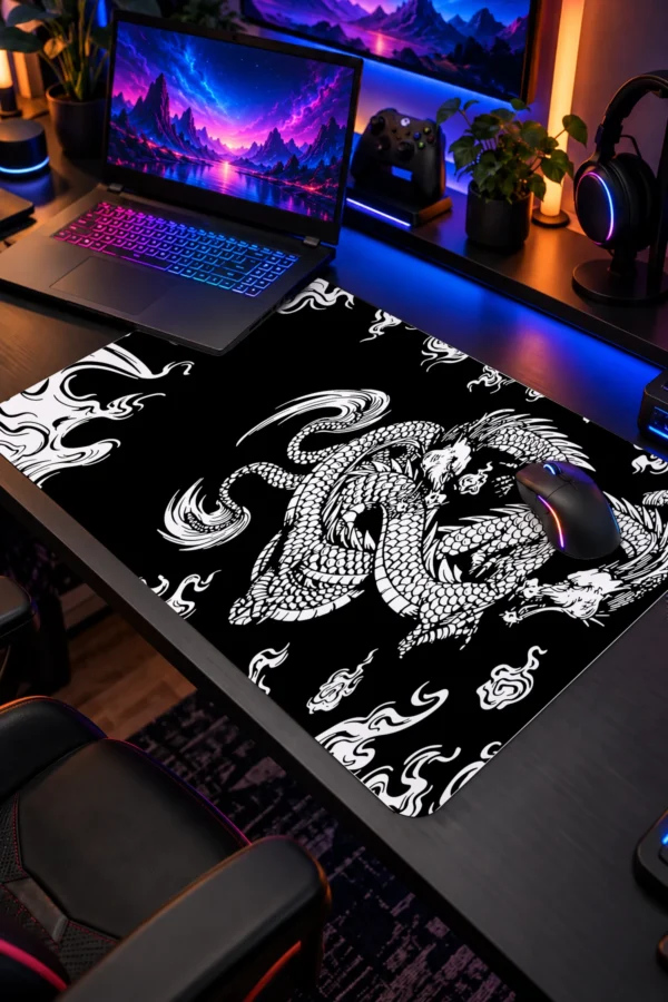 Yin Dragon 60x40 Gaming Mousepad Yin Dragon Dizüstü Gaming Mousepad