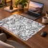 Monochrome Lines Dizüstü Gaming Mousepad