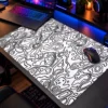 Monochrome Lines Dizüstü Gaming Mousepad