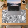 Monochrome Lines Dizüstü Gaming Mousepad