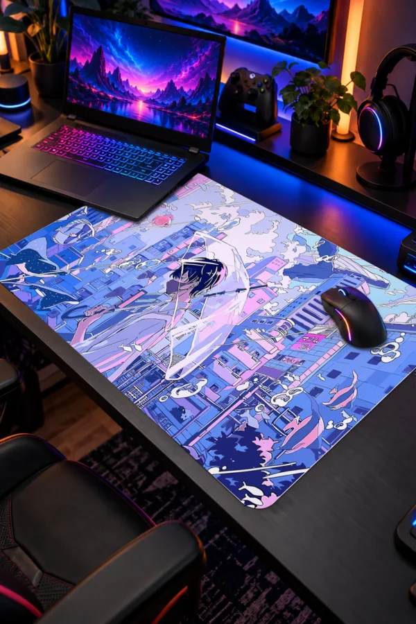 Silent Rain Tokyo Dizüstü Gaming Mousepad