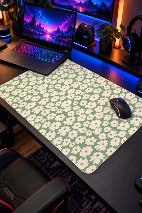 Mint Blossom Dizüstü Gaming Mousepad