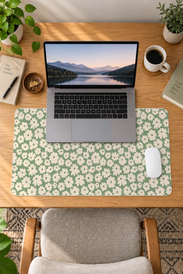 Mint Blossom Dizüstü Gaming Mousepad