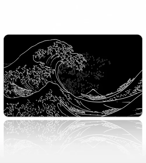 Kanagawa Line Art 60x40 Gaming Mousepad Kanagawa KK-14 Dizüstü Gaming Mousepad