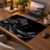 Kanagawa Line Art 60x40 Gaming Mousepad Kanagawa KK-14 Dizüstü Gaming Mousepad