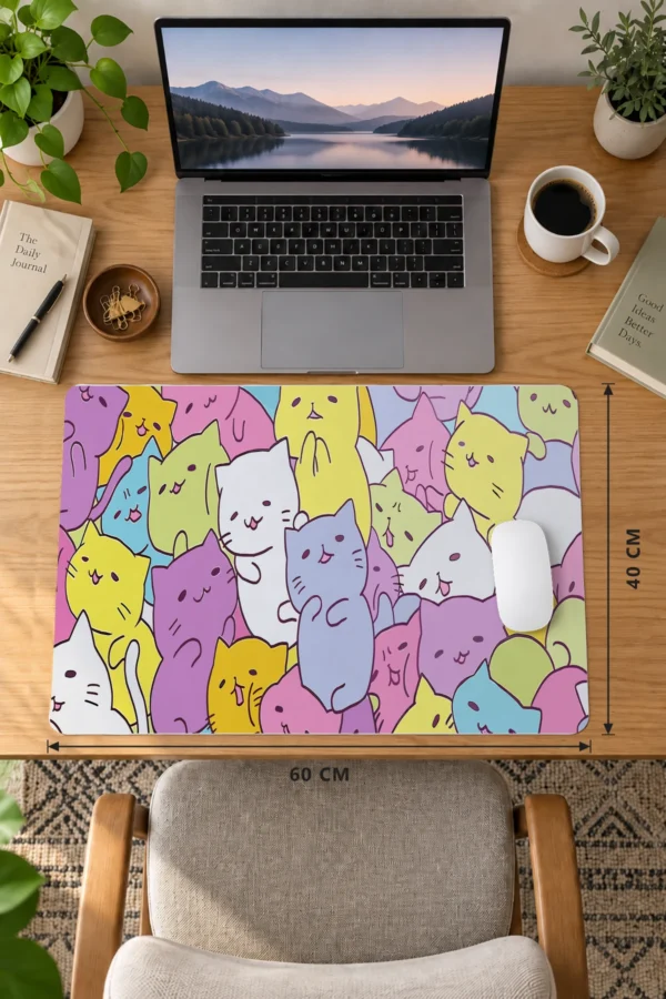Color Meow Dizüstü Gaming Mousepad