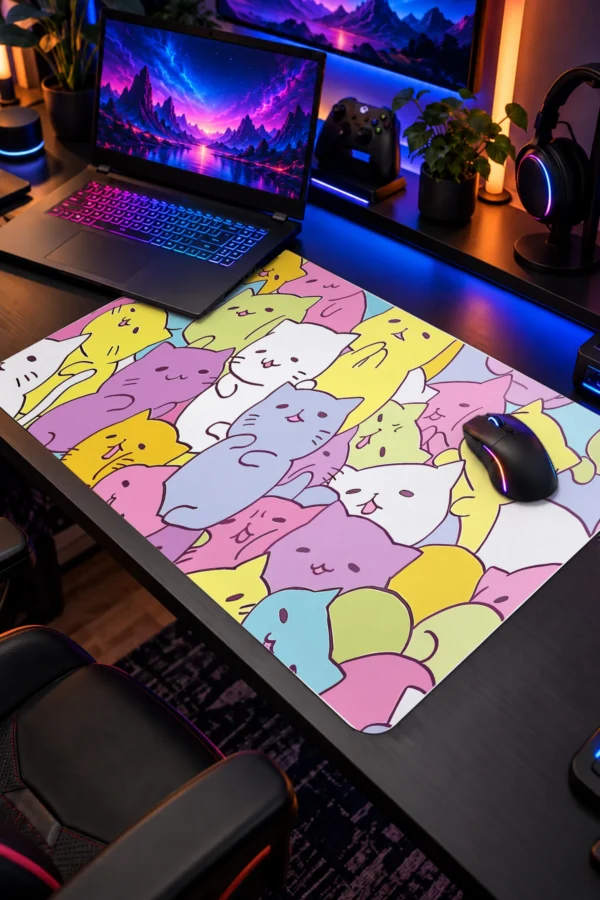 Color Meow Dizüstü Gaming Mousepad
