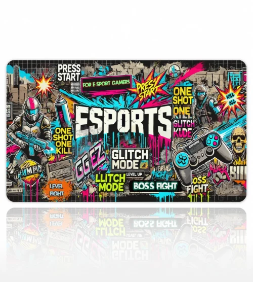 Glitch Mode 60x40 Gaming Mousepad Glitch Mode Dizüstü Gaming Mousepad