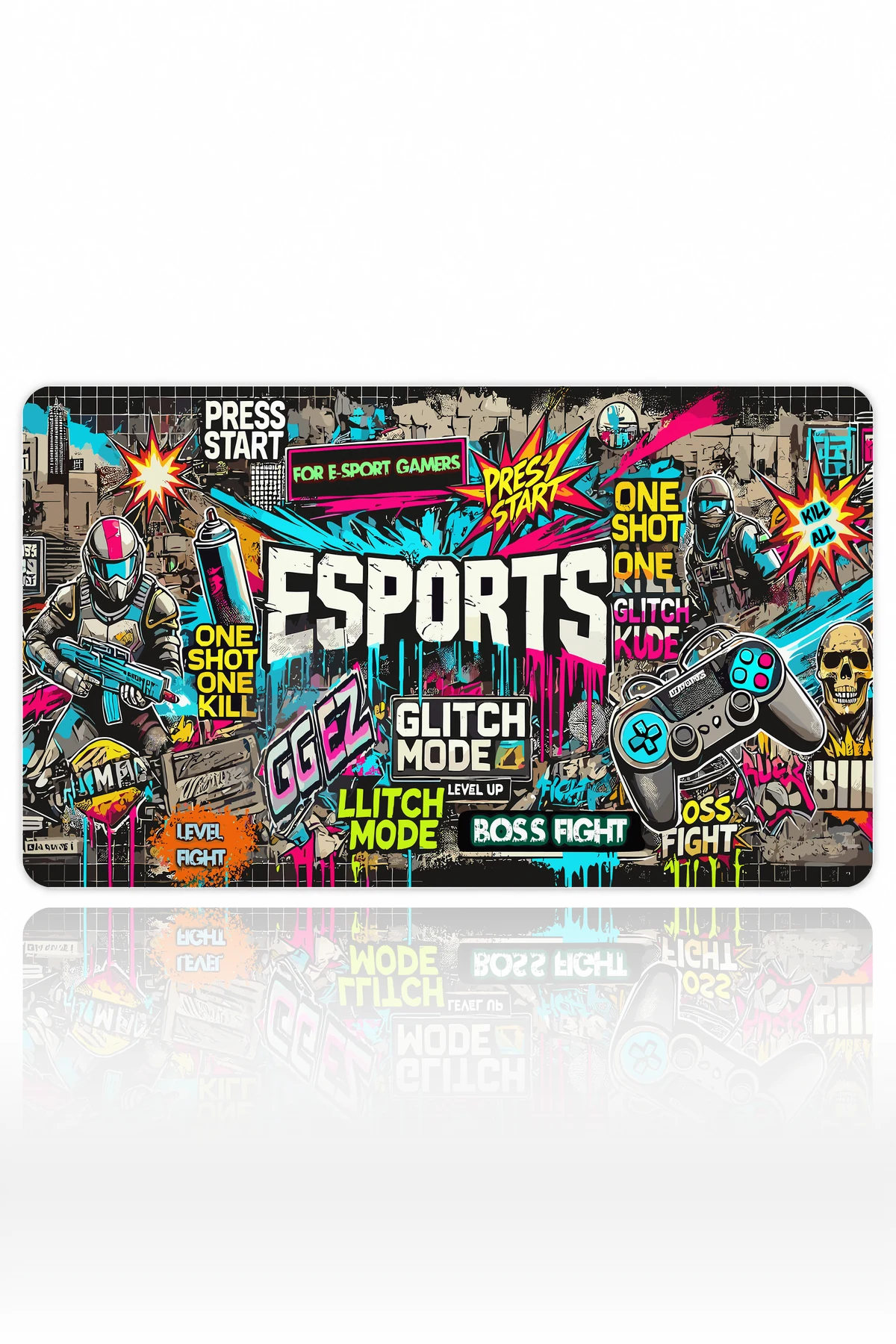 Glitch Mode Dizüstü Gaming Mousepad