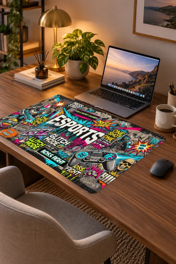 Glitch Mode Dizüstü Gaming Mousepad