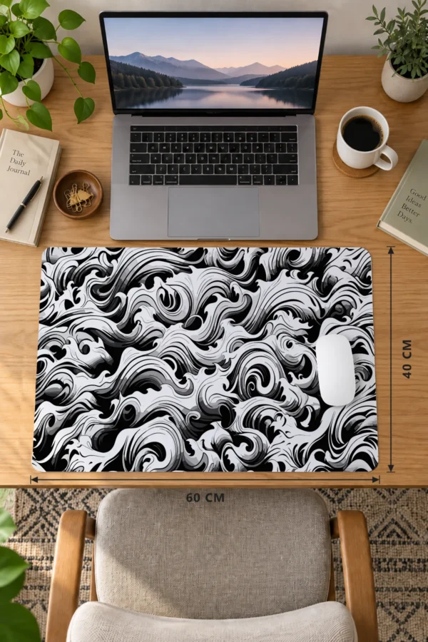 Eternal Flow 60x40 Gaming Mousepad Midnight Currents Dizüstü Gaming Mousepad