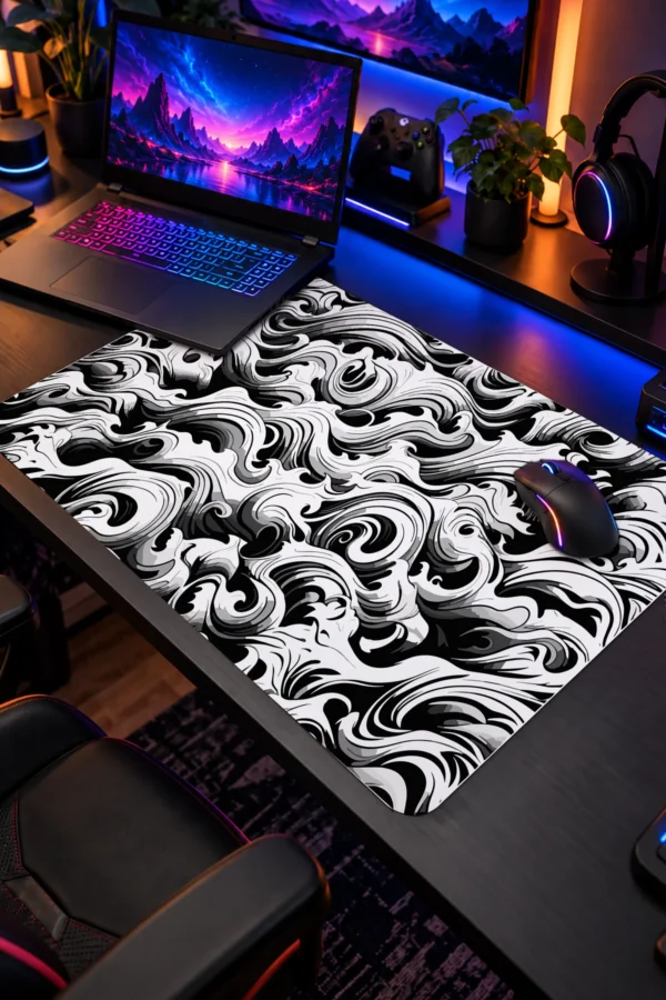 Eternal Flow 60x40 Gaming Mousepad Midnight Currents Dizüstü Gaming Mousepad