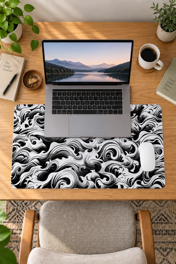 Eternal Flow 60x40 Gaming Mousepad Midnight Currents Dizüstü Gaming Mousepad