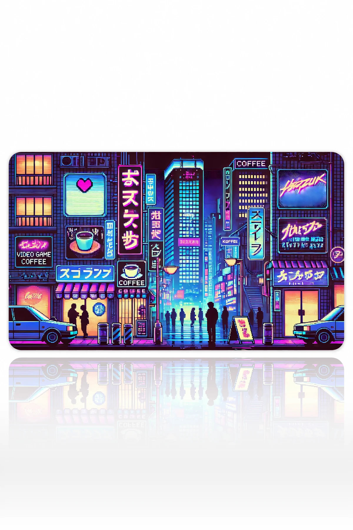 Neon Tokyo Nights Dizüstü Gaming Mousepad